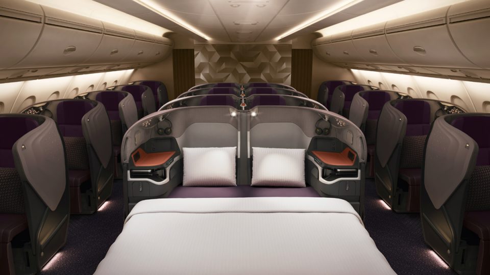 A classe executiva do A380 reformulado conta com 78 assentos (Airbus)