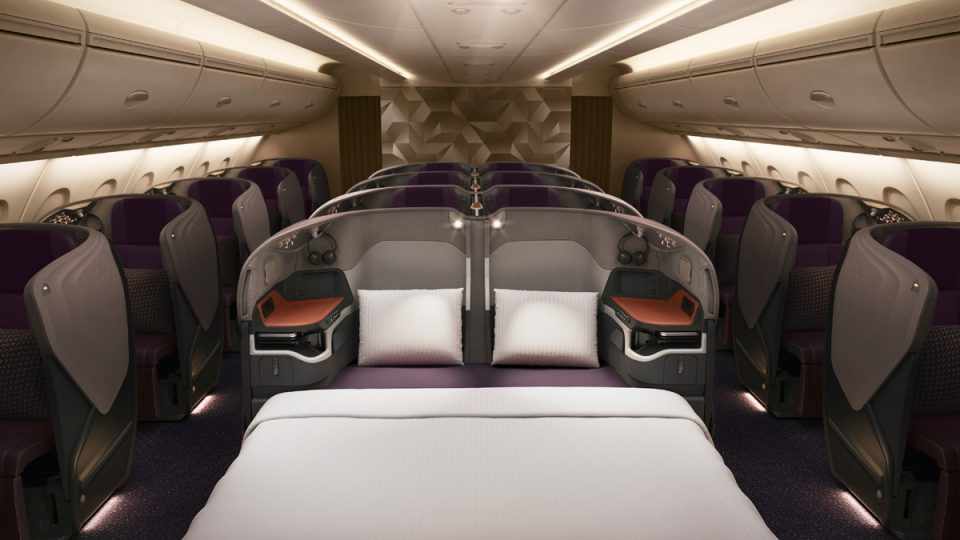 A classe executiva do A380 reformulado conta com 78 assentos (Airbus)