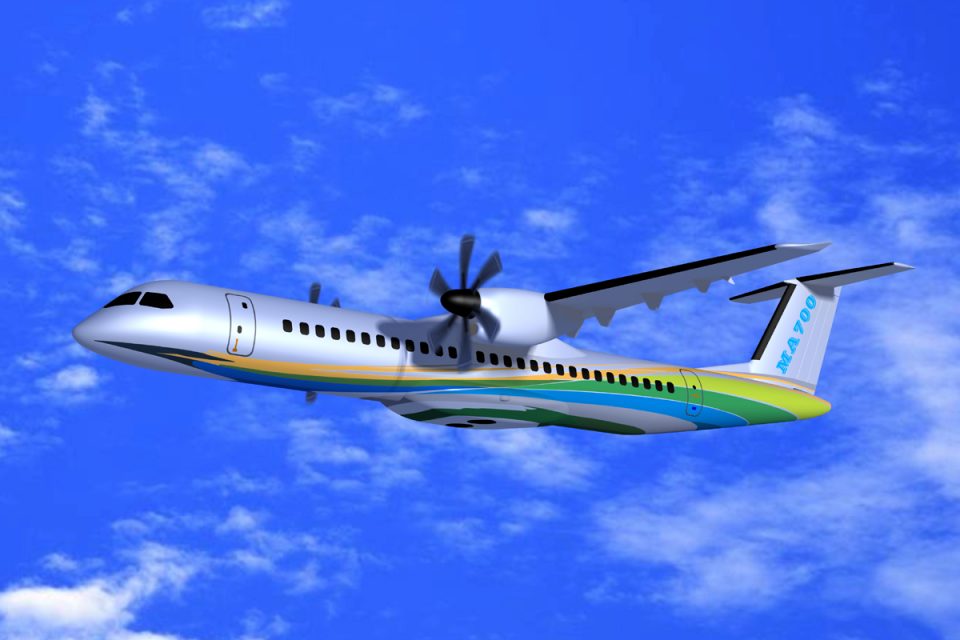 O MA700 já conta com 185 encomendas de 11 clientes; avião poderá transportar até 86 passageiros (Divulgação)