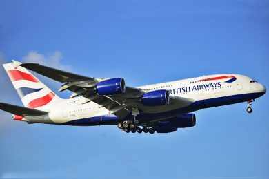 British Airways deve retomar voos internacionais com o A380 em dezembro