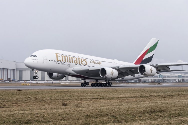 A Emirates é o maior operador do A380, com mais de 100 unidades na frota (Airbus)