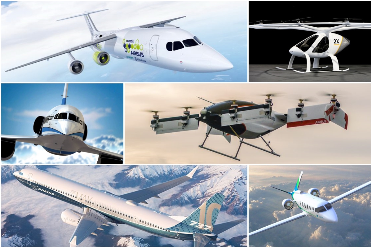 Aviões híbridos e elétricos, táxis voadores autônomos, cabines apertadas... Está preparado para as mudanças na aviação?