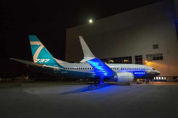 O novo 737 MAX 7 está programado para entrar em operação em 2019 (Boeing)