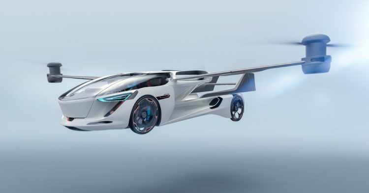 O conceito de carro voador da AeroMobil pode se tornar realidade na próxima década (Divulgação)