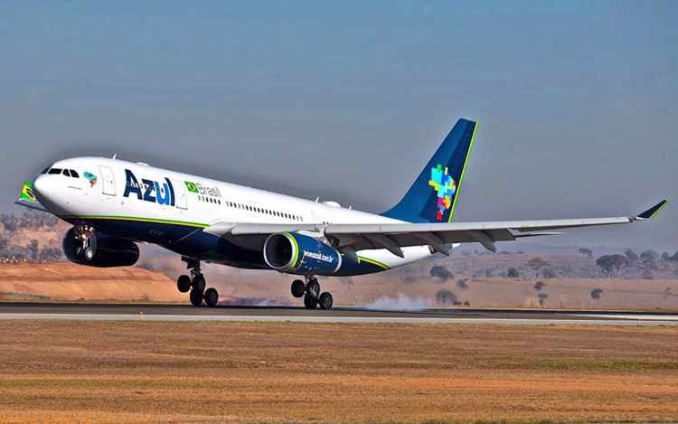 A frota da Azul conta atualmente com sete jatos Airbus A330 (Azul/Gianfranco Beting)