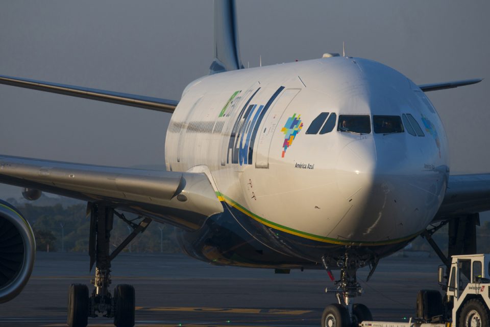 A frota da Azul conta atualmente com sete jatos Airbus A330 (Azul)