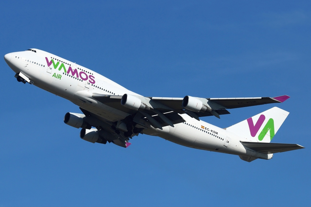 A Latam vai voar com um 747-400 alugado pela empresa Wamos Air, da Espanha (William Verguet/creativecommons)