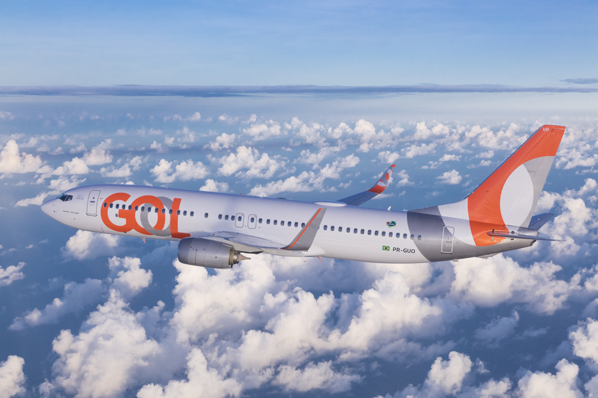 Os voos da Gol entre São Paulo e Bariloche serão realizados com jatos Boeing 737-800 equipados com sistema de internet a bordo (Gol)