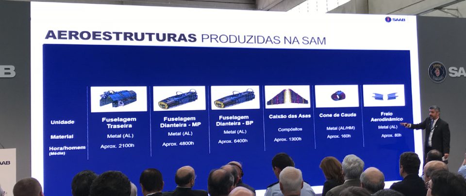 A fábrica em São Bernardo vai produzir seis tipos de componentes estruturais do Gripen (Thiago Vinholes)