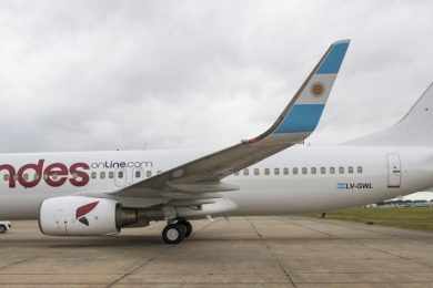 A frota da Andes Linhas Aéreas é composta por jatos Boeing 737 e MD-83 (Divulgação)