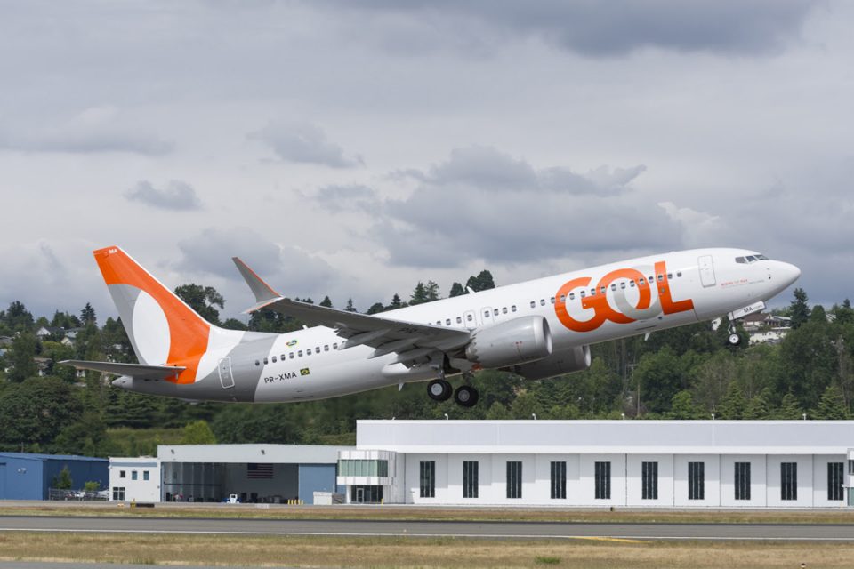 O 737 MAX 8 da Gol é configurado para transportar até 186 passageiros (Gol)