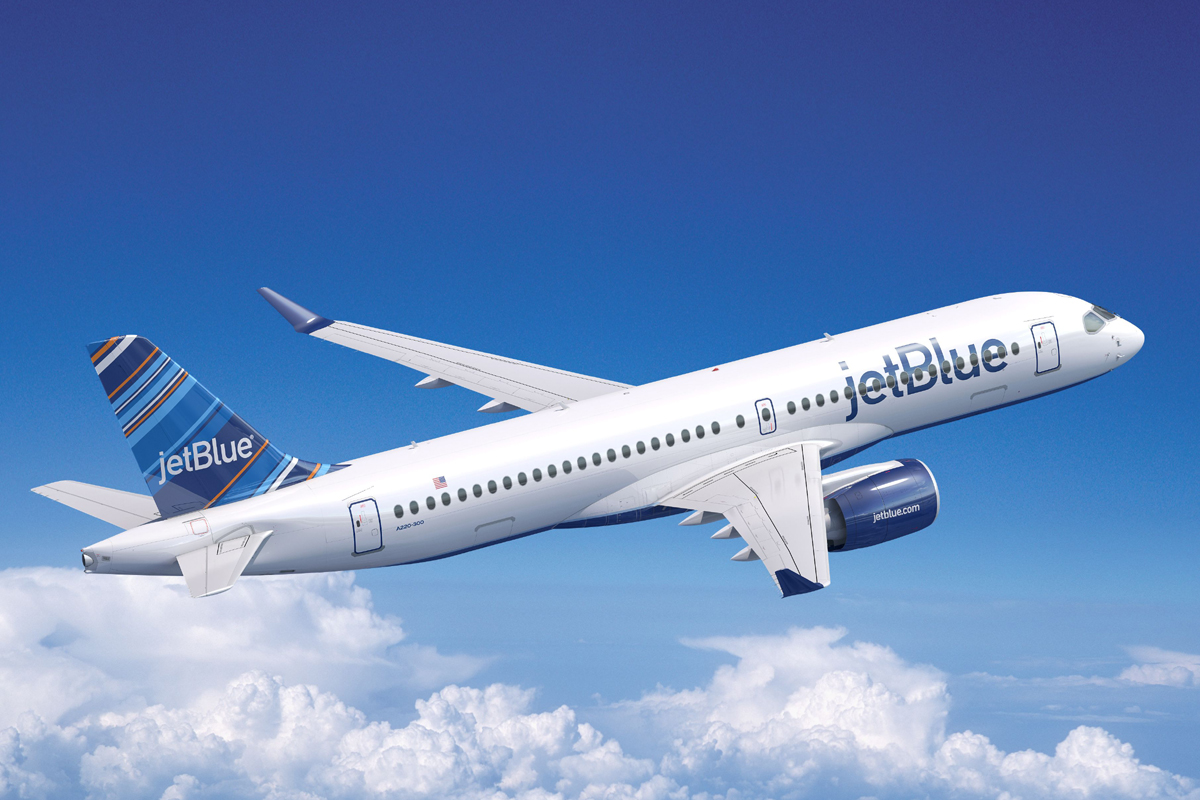 Os A220-300 da JetBlue serão produzidos na fábrica da Airbus nos EUA (Airbus)