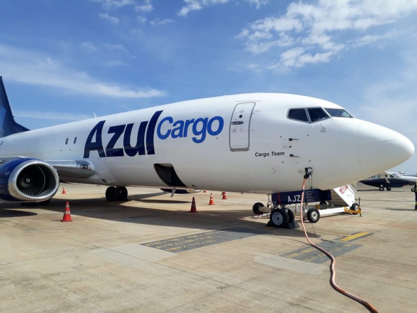 Com uso de aeronaves cargueiras, a Azul Cargo Express espera um crescimento de 40% ainda neste ano (Azul)