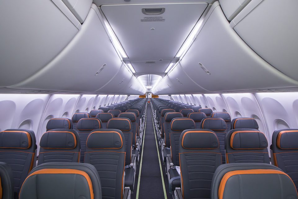 Os 737 MAX 8 da Gol  vêm com cabines com espaço para até 186 passageiros (Gol/Portal Ponte Aérea)