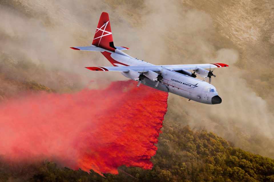 O LM-100J "FireHerc" já foi certificado pelo serviço de defesa florestal dos EUA (Lockhhed Martin)