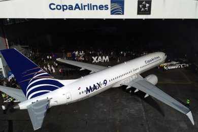 Copa Airlines apresenta seu primeiro Boeing 737 MAX 9