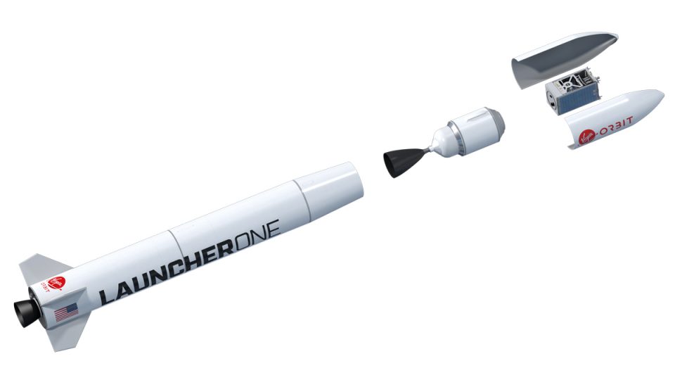 O foguete LaucherOne tem cerca de 16 metros de comprimento (Virgin Orbit)