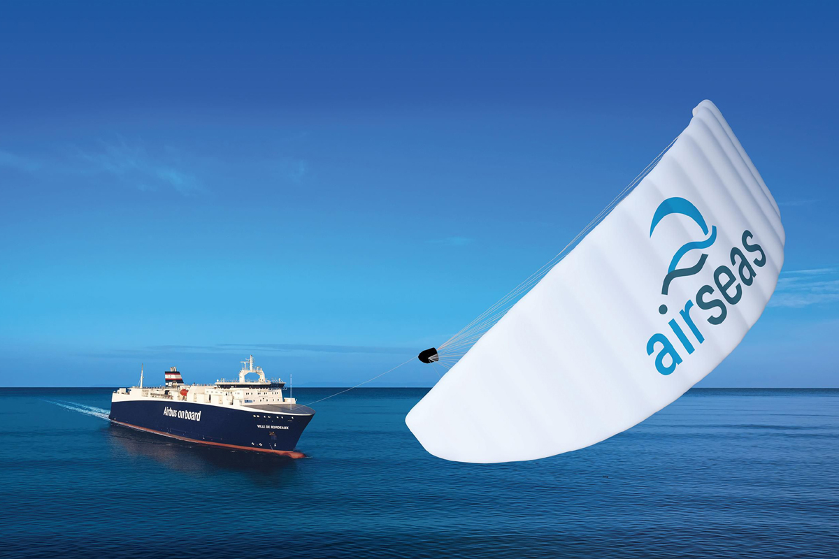 A pipa de navio está sendo desenvolvido pela AirSeas, startup financiada pela Airbus (Airbus)