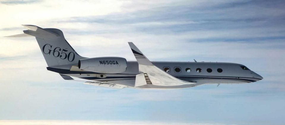 Um jato executivo pode ser bem mais rápido que um avião comercial: o Gulfstream G650 pode voar a mais de 1.100 km/h (Gulfstream)