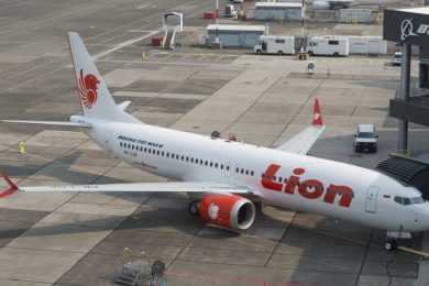 O 737 MAX 8 com matrícula PK-LQP estava em serviço com a Lion Air há menos de 3 meses (Tangerangonline)