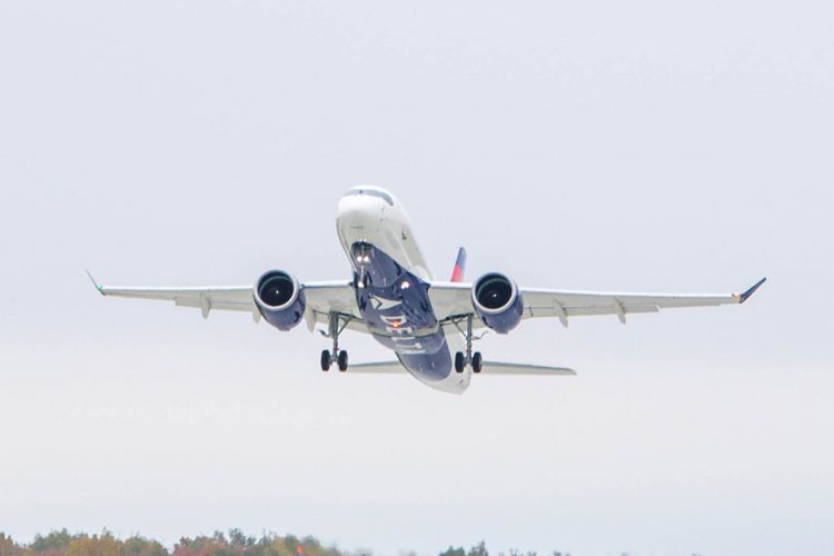 A Delta será o quarto operador do Airbus A220; primeiras aeronaves serão entregues em 2019 (Airbus)
