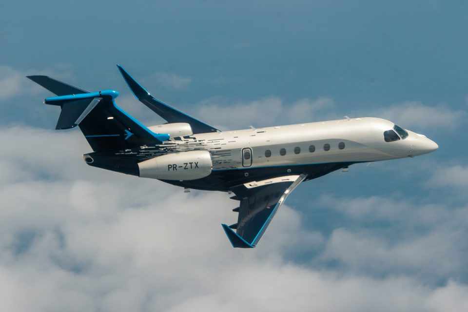 Os jatos da nova série Praetor são derivados dos modelos Legacy 450 e Legacy 500 (Embraer)