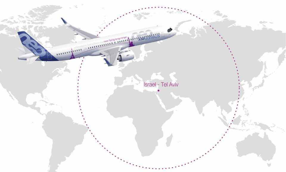 Por pouco o A321LR não chega em Natal partindo de Israel; o (Airbus)