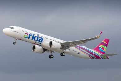 Primeiro Airbus A321LR do mundo é entregue para companhia de Israel