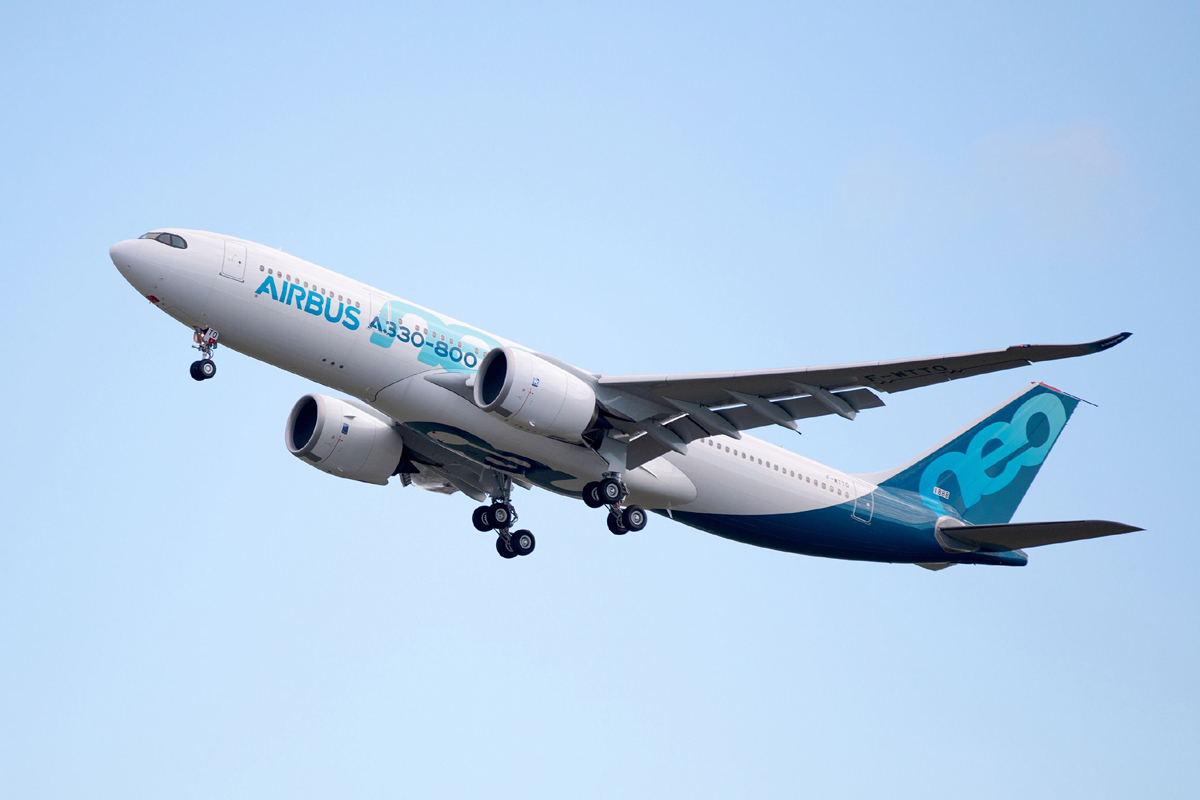 Airbus A330-800 - voo inaugural