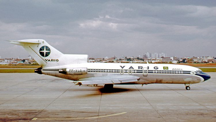 A Varig foi o principal operador do 727 no Brasil (RuthAS)