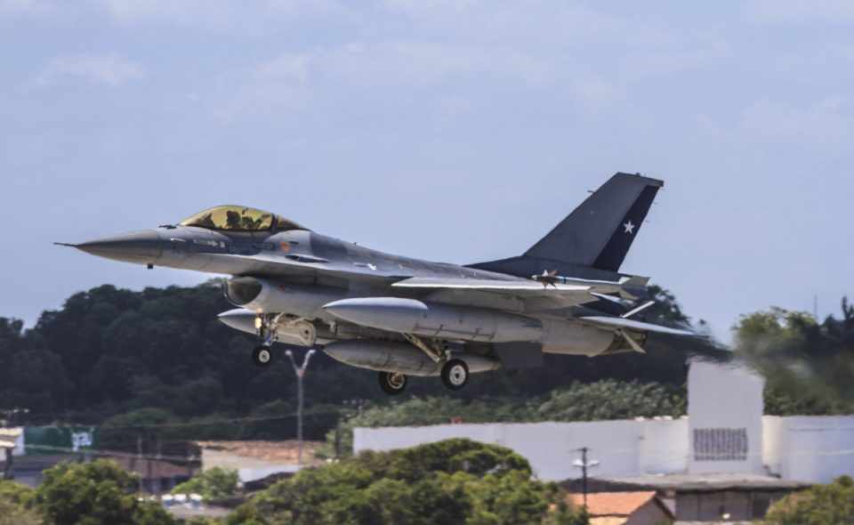 Os caças F-16 do Chile são alguns dos destaques da Cruzex 2018 (FAB)