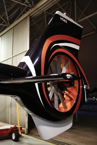 O rotor Fenestron é uma das principais novidades do H145, no mercado desde 2015 (Airbus)