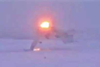 Vídeo mostra momento do acidente com um bombardeiro russo Tu-22M3
