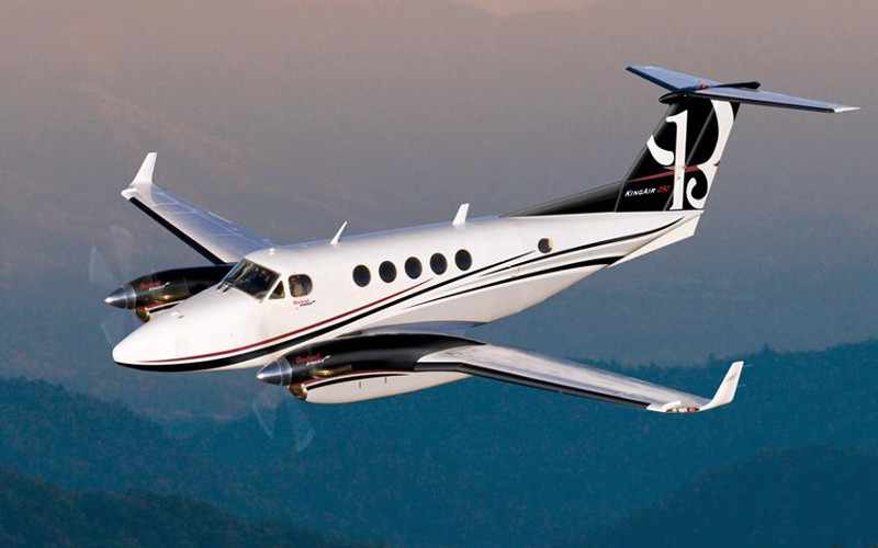 O King Air B200 GT pode transportar até 10 ocupantes (Beechcraft)