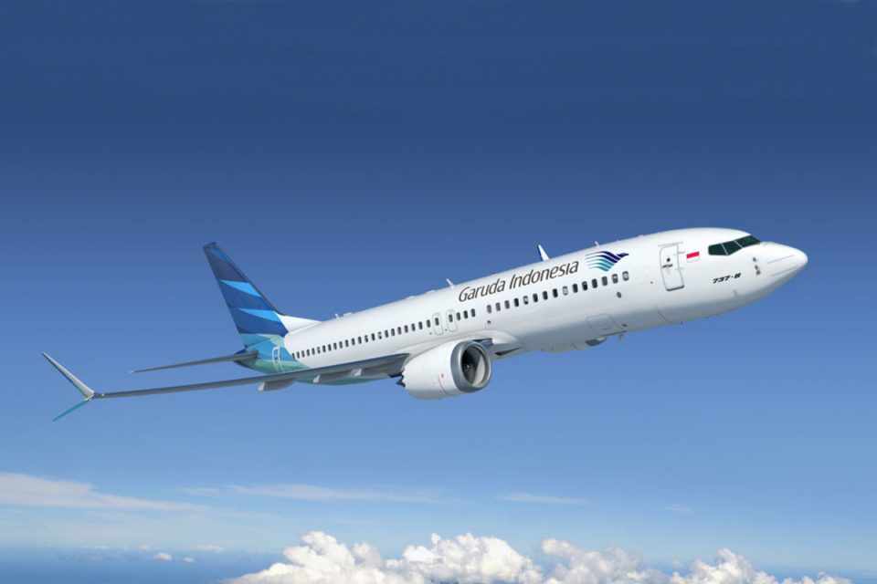 A Garuda Indonesia é a primeira companhia a cancelar pedidos pelo 737 MAX após os acidentes (Divulgação)