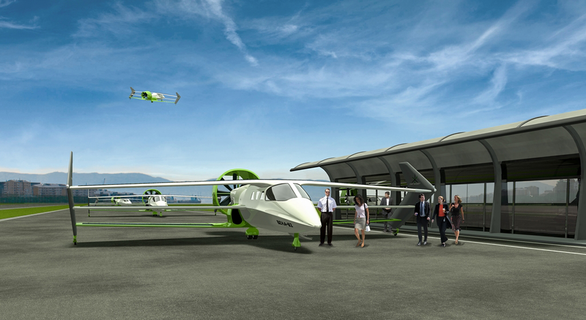 O avião híbrido-elétrico da Faradair é projetado para viagens de até 1.600 km, ideias para a aviação regional (Faradair)