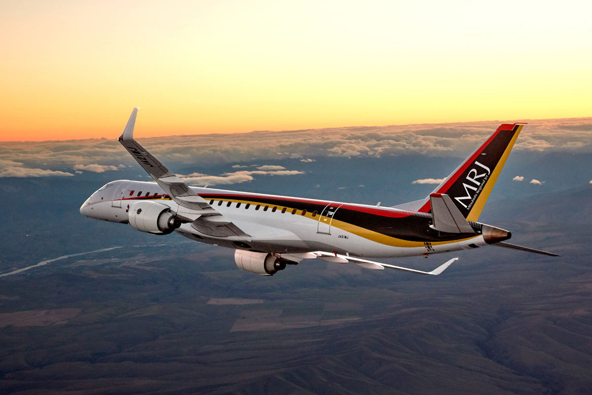 O MRJ90 terá autonomia para voos de até 3.700 km com uma máxima de 92 passageiros a bordo (Mitsubishi)