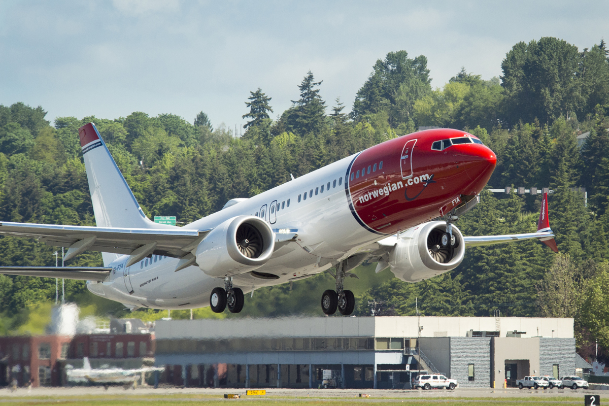 A Norwegian Air é o maior operador do 737 MAX, com 18 aeronaves na frota (Boeing)