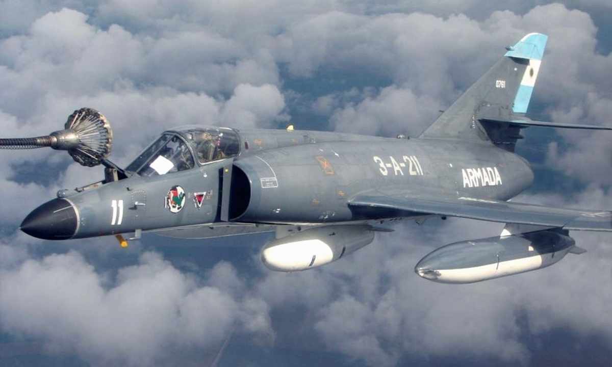 A Marinha da Argentina é o último operador do caça naval Super Étendard (Armada)