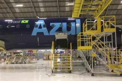 O primeiro E195-E2 da Azul vai estrear com uma pintura especial