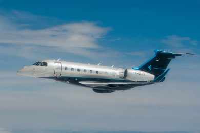 Praetor 600 da Embraer realiza voo transatlântico abastecido com biocombustível