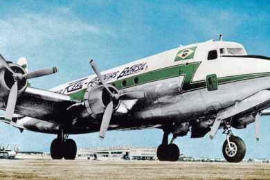 A frota da Real Aerovias chegou a ter 117 aeronaves, entre eles o quadrimotor Douglas DC-4