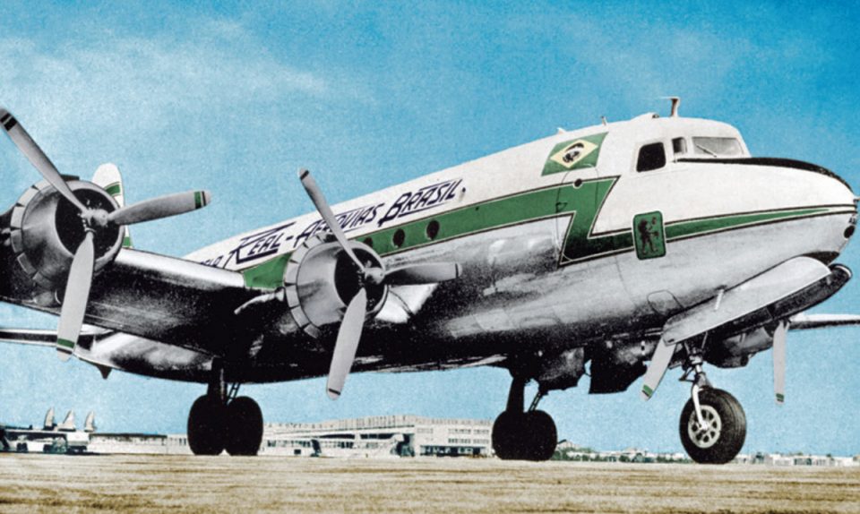 A frota da Real Aerovias chegou a ter 117 aeronaves, entre eles o quadrimotor Douglas DC-4
