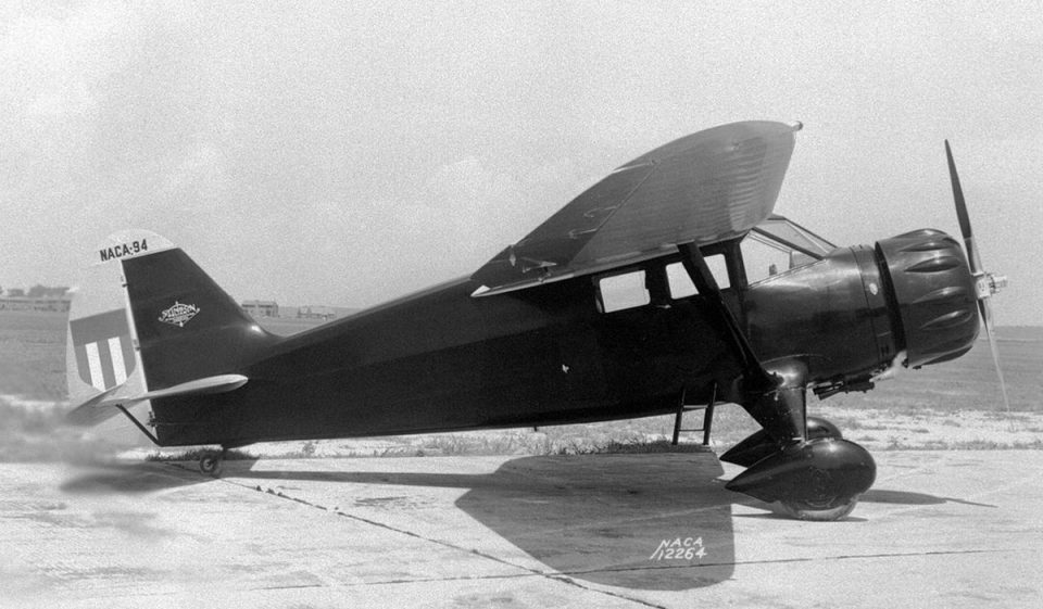 O pequeno Stinson Reliant, para seis passageiros, foi o primeiro avião operado pela Real Aerovias