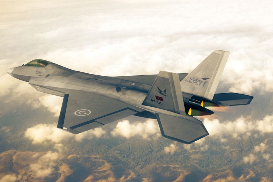 Projeção do TF-X: caça de 5º geração turco lembra aviões americanos (TAI)