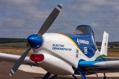 Embraer divulga imagens de seu primeiro avião elétrico
