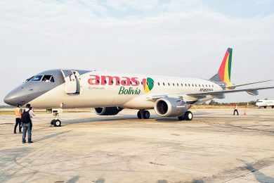 Jatos Embraer E190 da Amaszonas têm registros cancelados pelo governo da Bolívia