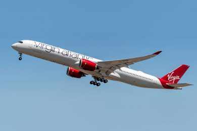 Virgin Atlantic recebe seu primeiro Airbus A350-1000