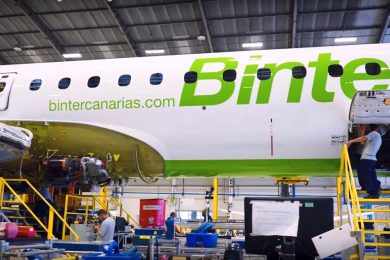 Primeiro E195-E2 da Binter está quase finalizado