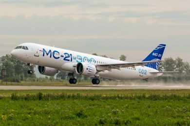“Airbus russo”, jato MC-21 deve estrear em 2021 com seis unidades